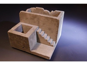 cement mold plant pot 3d printing succulent 3d print model - Mito3D