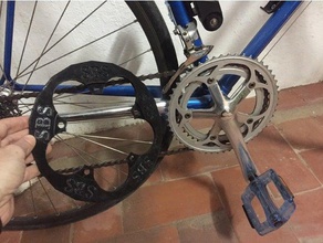 protector plato bicicleta carretera 50-39t 110mm Rennrad plate sport im freien 3d print model - Mito3D