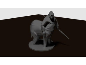 gorillaphantaur échelle 28mm jeux le mdn miniature monstre 3d print model - Mito3D
