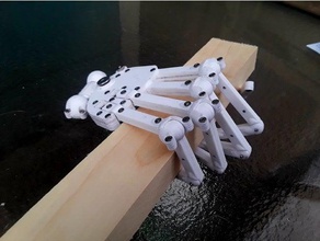soft robot wrist 3d printing hand prosthetic robotics skeleton 3d print model - Mito3D