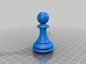 ajedrez peón de reemplazo 3d print model - Mito3D