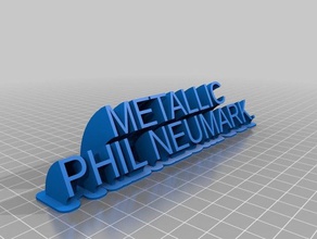 metallizzato phil neumark 3 office personalizzato 3d print model - Mito3D