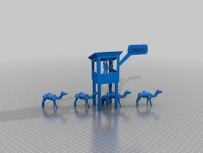 a gasolina caravana porkys wachturm esculturas 3d print model - Mito3D