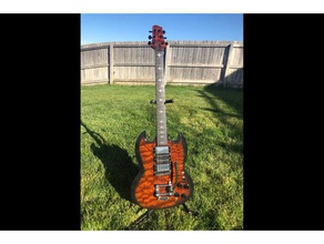 sg estilo jogável guitarra elétrica a música fender gibson luthier 3d print model - Mito3D