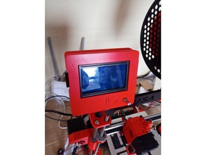 reprapdiscount full graphic prusa top mount 3d printer parts lcd case 3d print model - Mito3D