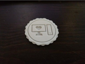 juste de bons jeux pc pièce monnaie les pièces badges jgpcg 3d print model - Mito3D