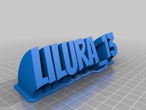 lilura 13 office personalizzato 3d print model - Mito3D