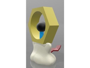 meltan pokemon go toys games dittnut ditto glitch nullnut 3d print model - Mito3D