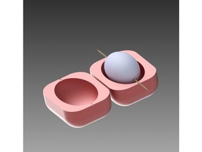 scotch egg molde a cozinha jantar 3d print model - Mito3D