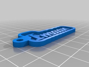 la mia chiave personalizzata catena di iman portachiavi 3d print model - Mito3D