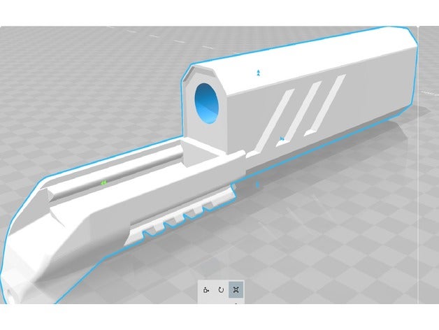 porte silencieux osprey verser mk 23 airsoft sport à l'extérieur 3D print model - Mito3D