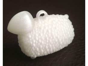 trousseau de moutons sculptures animal ferme garde élogieux lueur sombre compagnie schaf schlsselanhnger talisman la laine laineux 3d print model - Mito3D