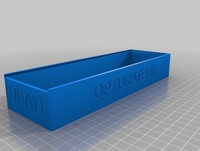 il mio personalizzato coperchio scorrevole casella di testo organizzazione 3d print model - Mito3D