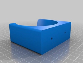 Haartrockner-Halter Bad angepasst 3d print model - Mito3D