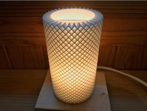 small honeycomb lamp shade decor lampshade led light 3d print model - Mito3D