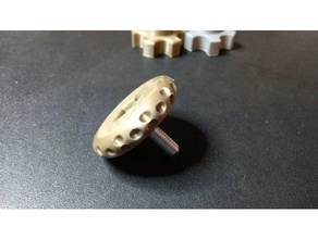 m6 nut handle v2 parts 3d print model - Mito3D