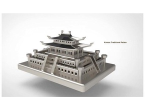 korean traditional palace architecture toys games 3d modeling art cute decoration design display dollhouse doll house fun mini miniature scale thing architect 3d print model - Mito3D
