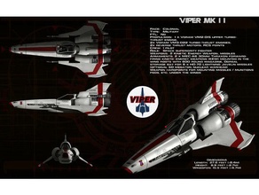 colonial viper mark ii veicoli 3d print model - Mito3D