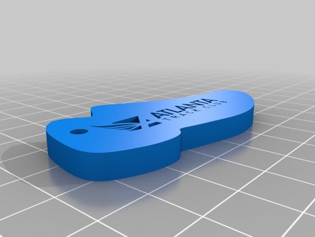 atlanta track club portachiavi 3D print model - Mito3D