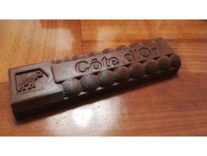 c&ocircte dor barra di cioccolato barre chocolat arredamento grande stampo scala modello in 3d print model - Mito3D