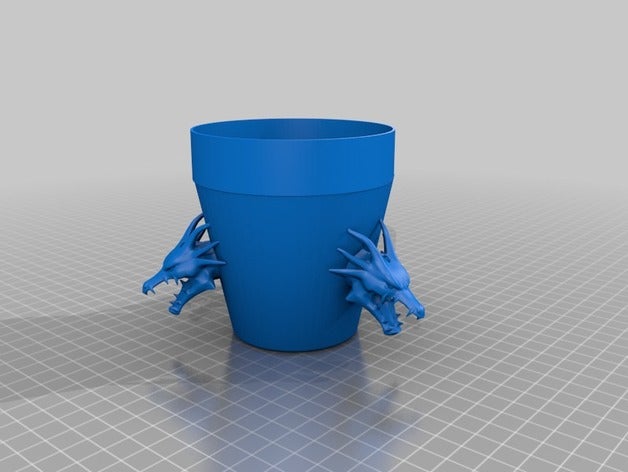 cache fil lampe dragon décor 3D print model - Mito3D