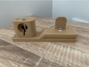 iphone 3 1 stand 3d printing airpods charger holder apple watch dock 3d print model - Mito3D