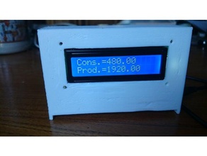 esp8266 nodemcu 16x2 lcd mqtt display diy hd4470 mount case 3d print model - Mito3D