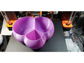 tripple bubble model bottom math bowl mathematics art minimal surface 3d print model - Mito3D