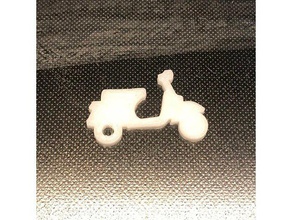vespa portachiavi i segni loghi flessibile scooter tpu 3d print model - Mito3D