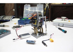 robot bípedo walker v15 la robótica 3d print model - Mito3D