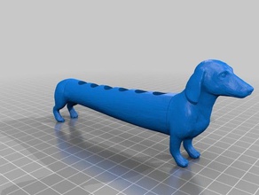 dachshund eppendorf tube holder biology laboratory microbiology molecular 3d print model - Mito3D