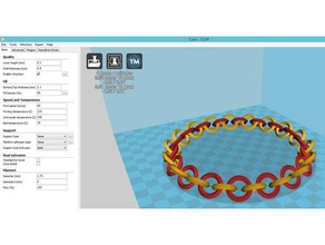bracelet double extrudeuse bracelets 3d print model - Mito3D