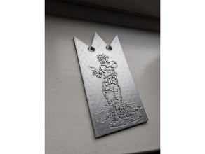 kingdom hearts iii embossed sora plate 3d print model - Mito3D