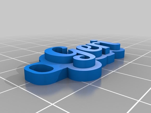 geri portachiavi i personalizzato 3D print model - Mito3D