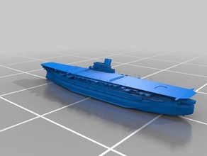 ijn shinano yamato class 3d printing aircraft carrier ship warship ww2 3d print model - Mito3D