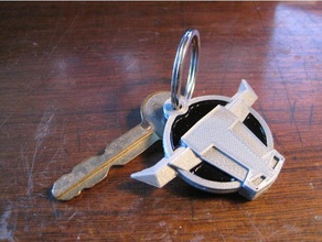 ford ranchero steer logokey fob keychains automotive car keyfob truck 3d print model - Mito3D