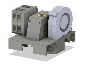 e3d v6 de transporte 4max la impresora partes 70mm anycubic bowden hotend vartical x-transporte 3d print model - Mito3D