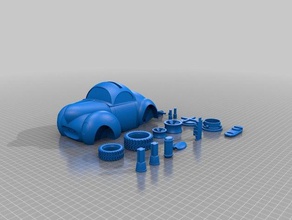 willy rolling banca-skipstitchstickler remix i veicoli auto la moneta soldi willys 3d print model - Mito3D