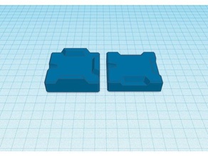 em branco molde trapezoidal insere remix hobby de silicone 3d print model - Mito3D
