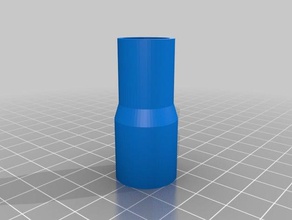 my customized planer-to-shop-vac adapter parts 3d print model - Mito3D