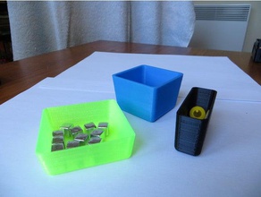 paramétrique jeton bac jouet jeu accessoires de plateau des jeux société inserts organisatrice accessoire cubgos openscad 3d print model - Mito3D