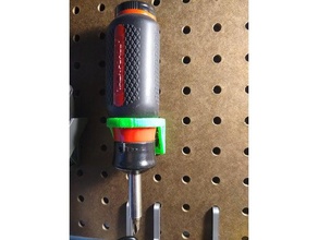 pegboard gros tournevis titulaire 36mm trou outil de les titulaires boîtes crochet outils 3d print model - Mito3D