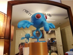 squidward repose art desk spongebob statue 3d print model - Mito3D