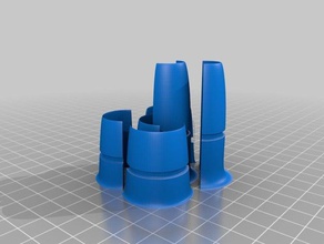 Rohr-verschönerer Bad Wohnung Verbesserung Sanitär WC 3d print model - Mito3D