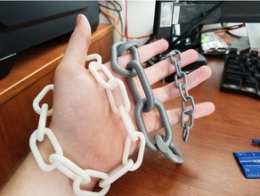 easy chain Schlüsselanhänger 3d print model - Mito3D