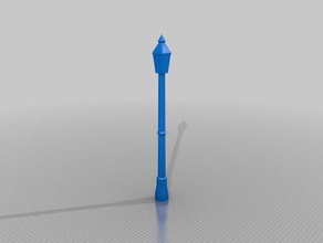 lamp post toy game accessories scale model 3d print model - Mito3D