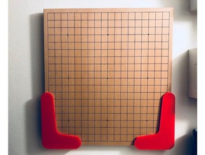 personalizzabile scheda di montaggio a parete organizzazione gioco da tavolo boardgames appendiabiti muro 3d print model - Mito3D