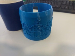 mugcover accessories coffee mugs fcz football team fussball logo swiss switzerland tasse zrich 3d print model - Mito3D