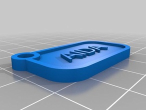 aida llaveros personalizado 3d print model - Mito3D