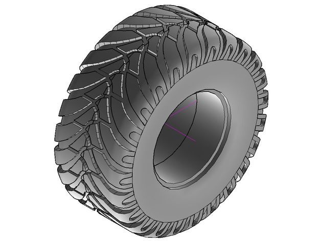 pneu mitas 56060 r225 veículos trailer 3D print model - Mito3D
